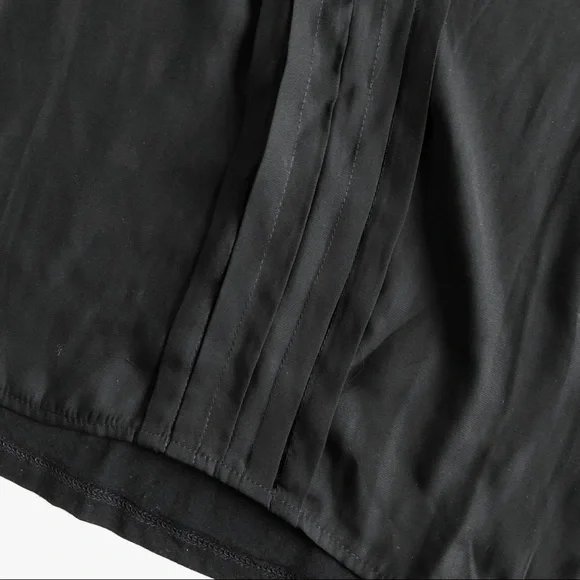 TWIK XS Black Long Sleeve Mixed Fabric Pleated Top - Picture 8 of 15